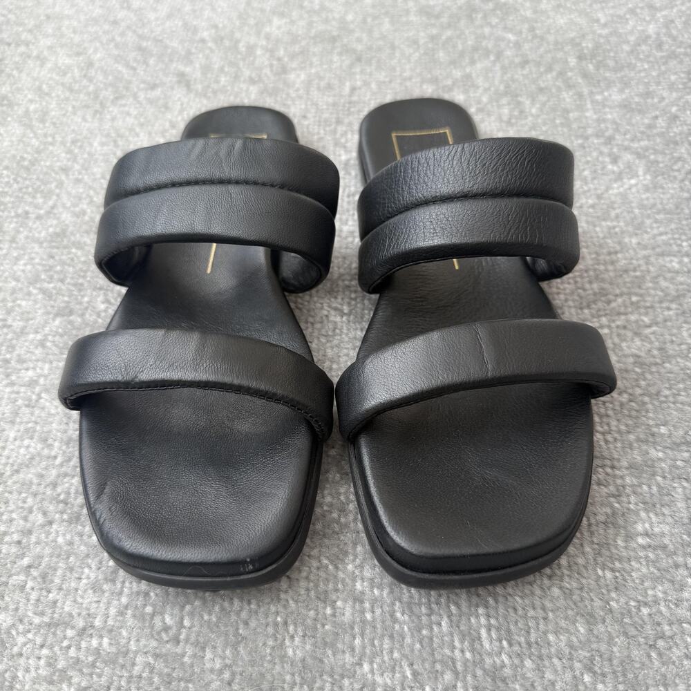 Dolce Vita Shoes Womens Size 9 Slide Sandals Made In Italy Double Strap Leather - Picture 2 of 9